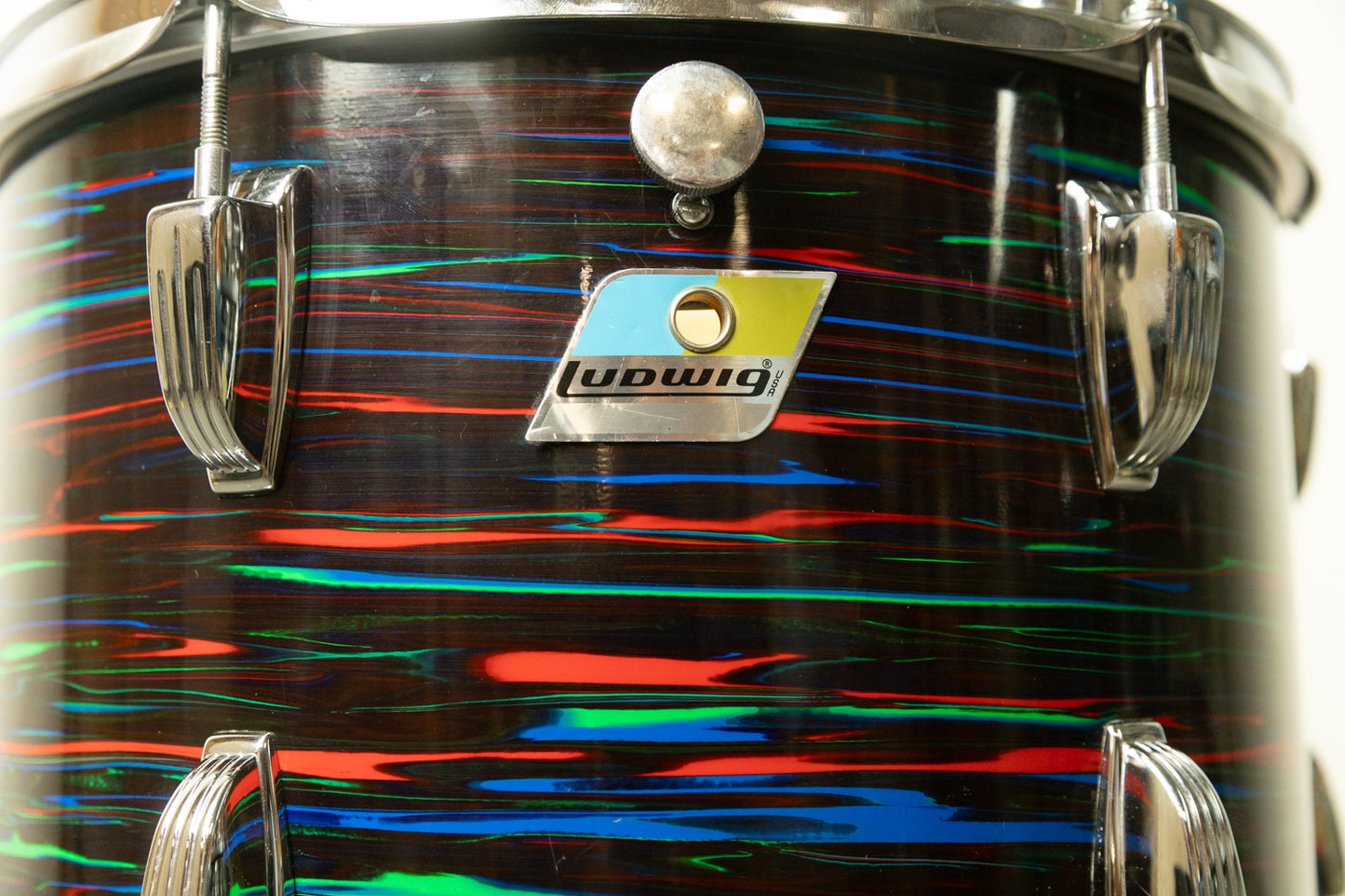 1970s Ludwig 10x14 Psychedelic Red Tom