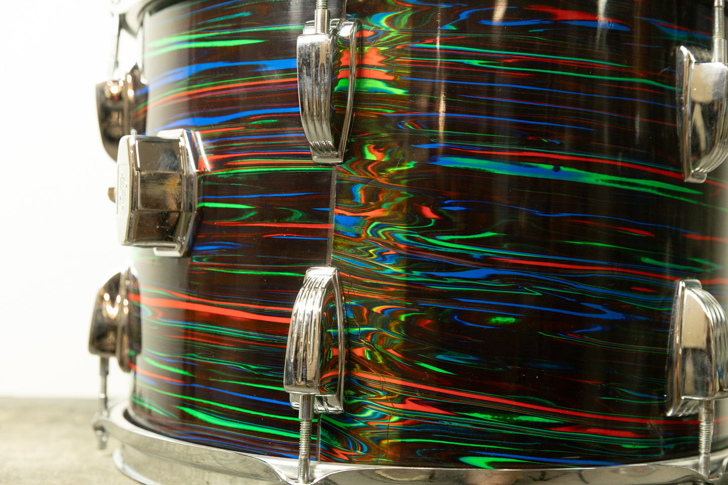 1970s Ludwig 10x14 Psychedelic Red Tom