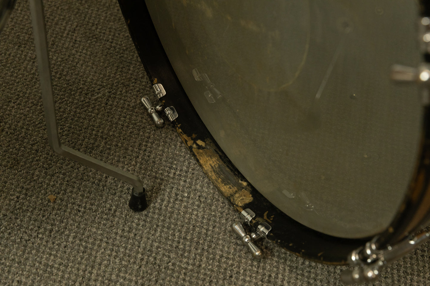 Vintage Rogers Champagne Sparkle 14x20 8x12 and 16x16 Drum Set