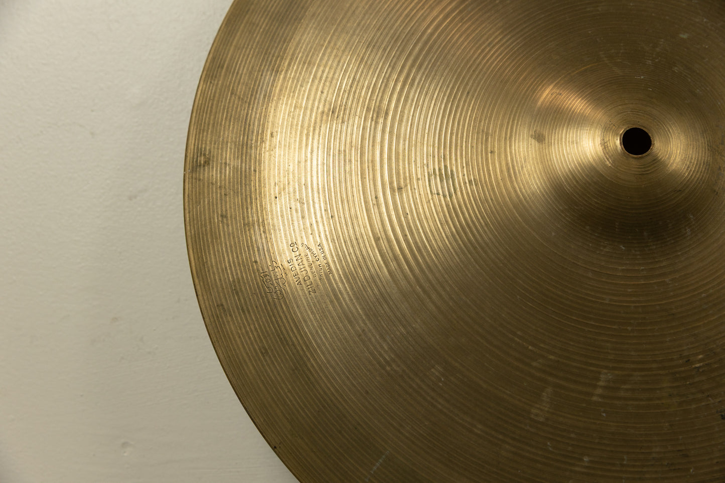 1960s Zildjian A 16" Hi Hat Cymbal (Bottom) 1596g