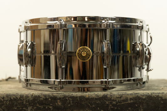 Gretsch 6.5x14 USA Chrome Over Brass Snare Drum G4164