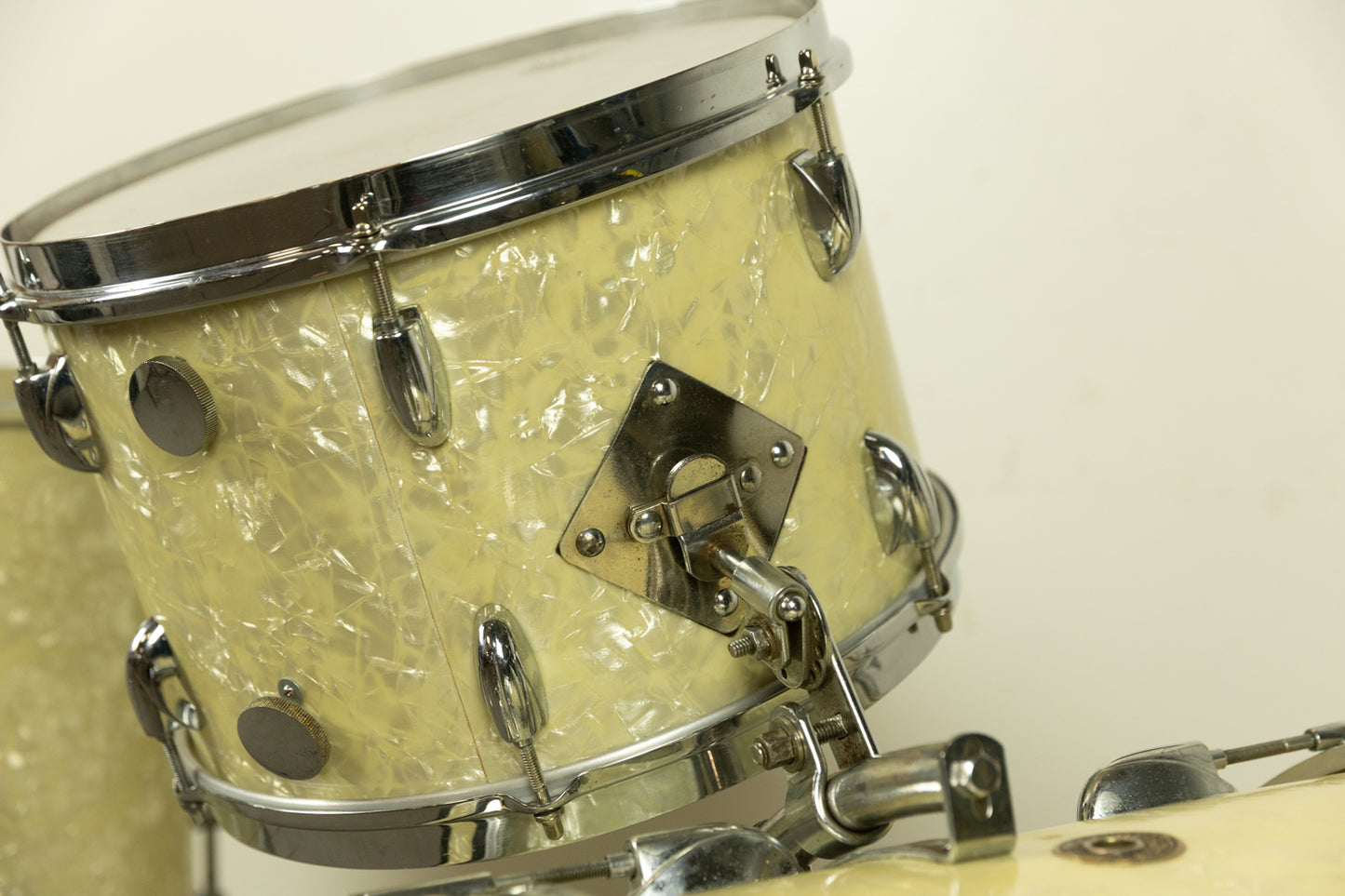 1950s Gretsch "Bop Outfit" White Marine Pearl Drum Set
