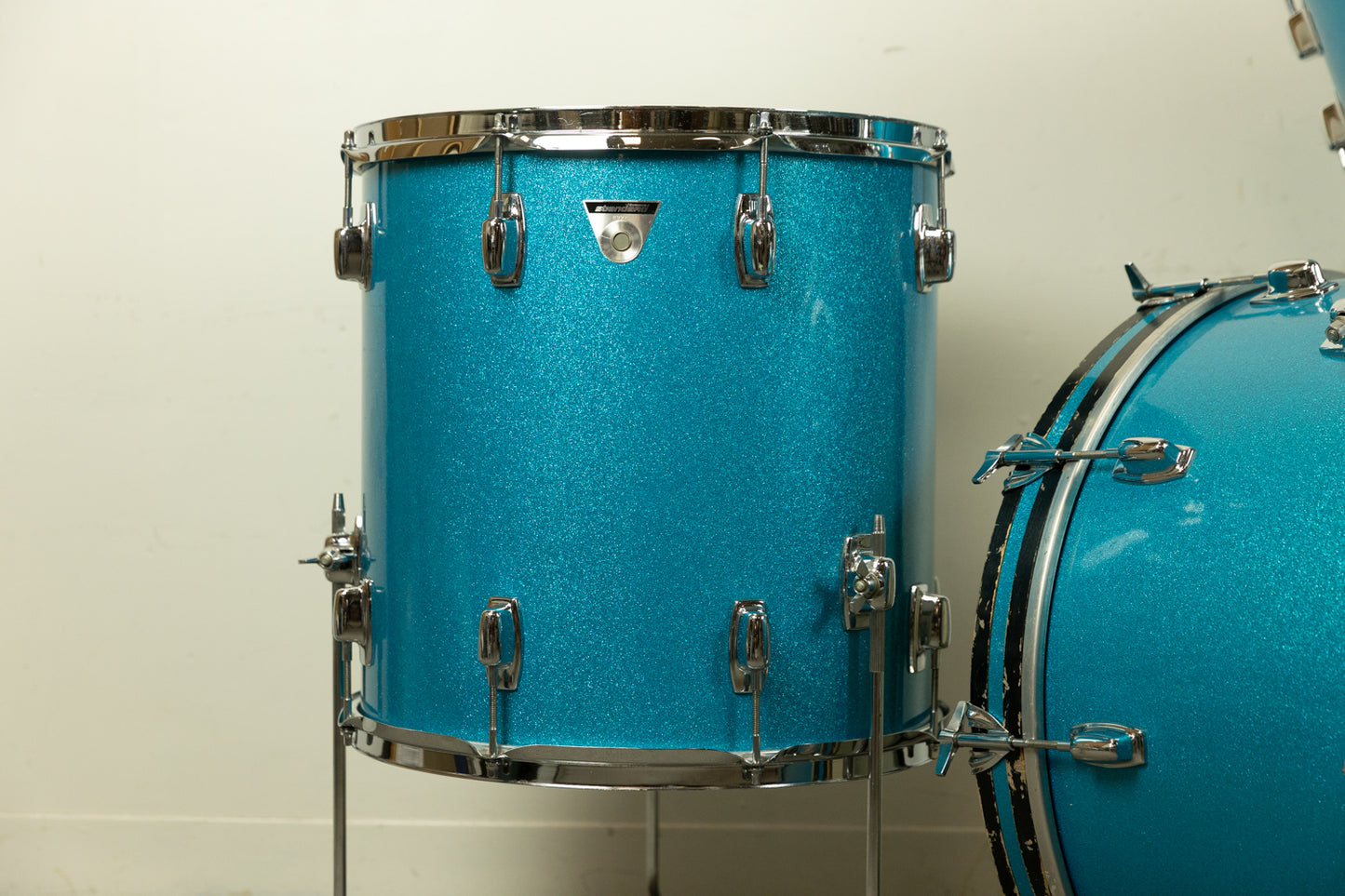 1970s Ludwig Standard S-320 Blue Mist Drum Set