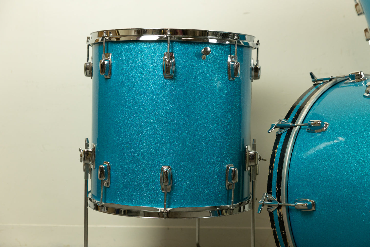 1970s Ludwig Standard S-320 Blue Mist Drum Set