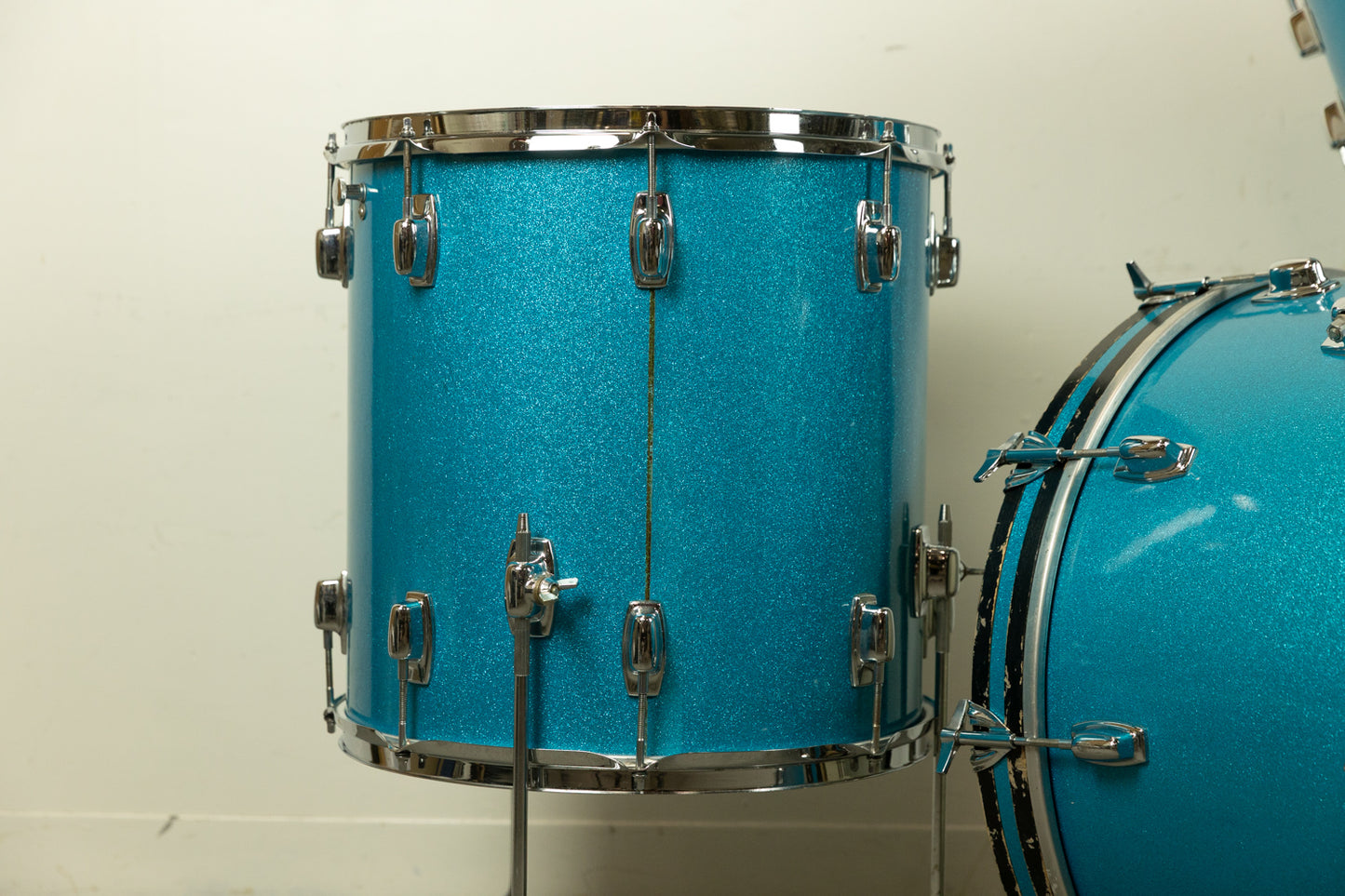 1970s Ludwig Standard S-320 Blue Mist Drum Set