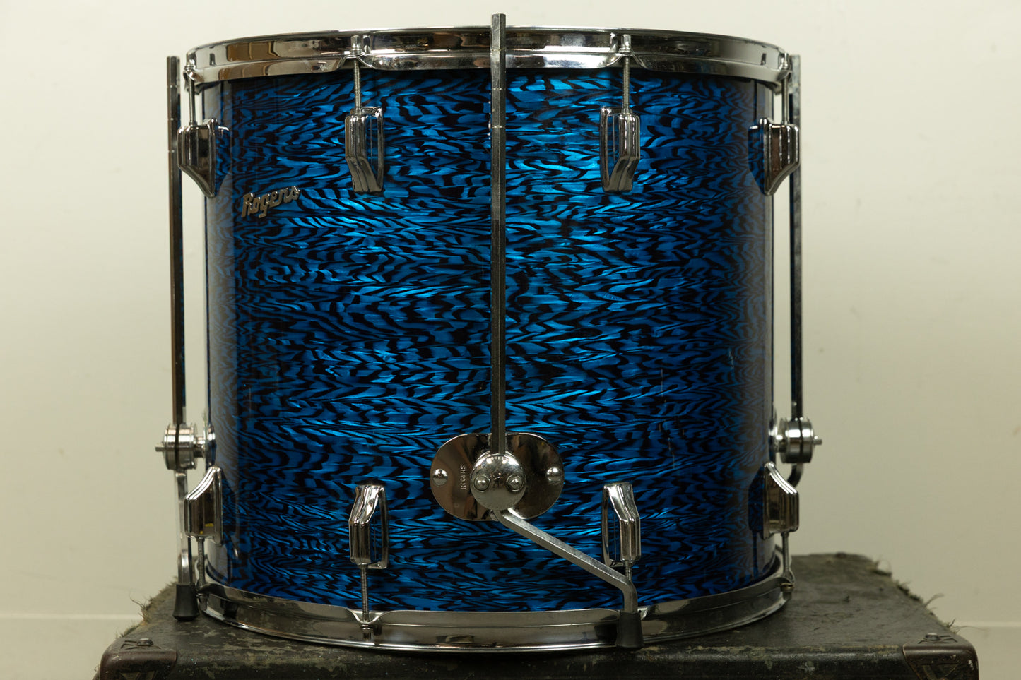 1960s Rogers 16x18 Blue Onyx Pearl Floor Tom
