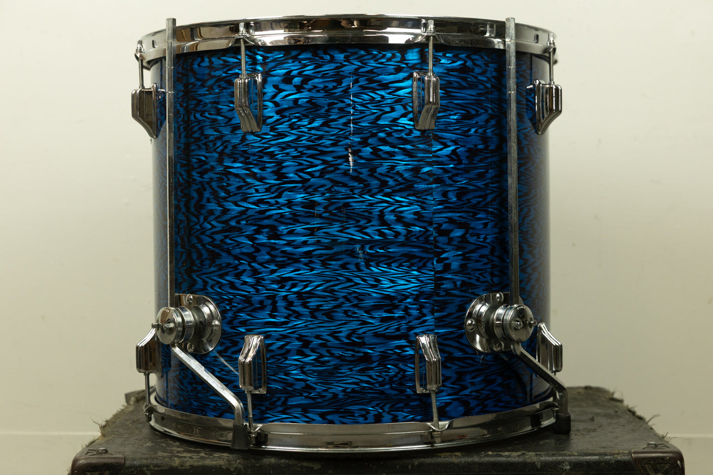 1960s Rogers 16x18 Blue Onyx Pearl Floor Tom