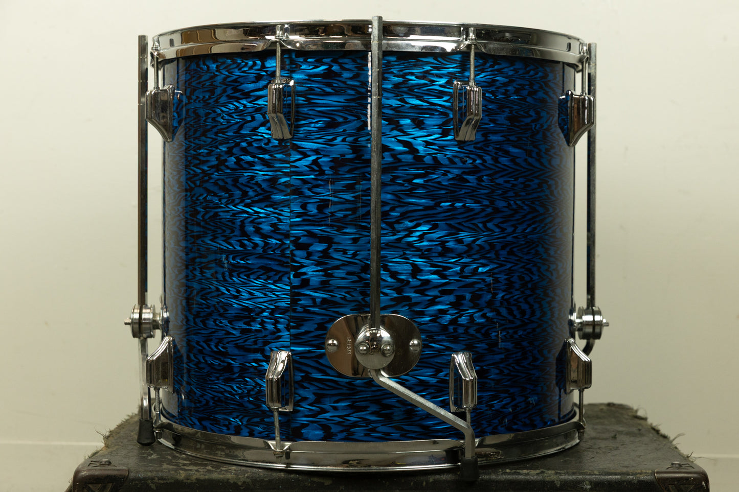 1960s Rogers 16x18 Blue Onyx Pearl Floor Tom