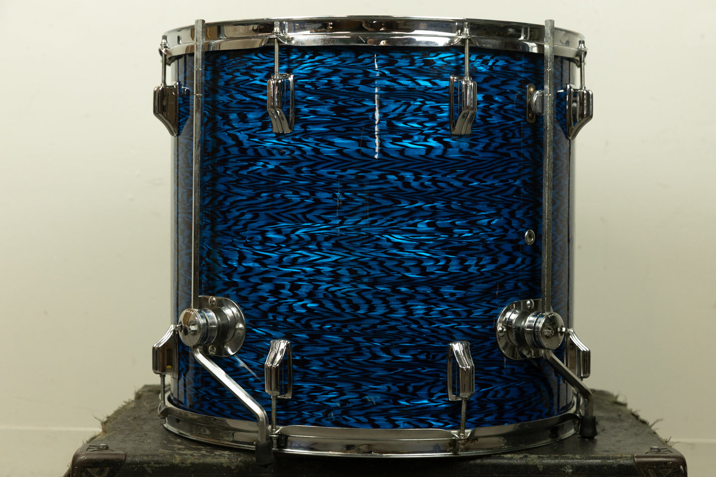 1960s Rogers 16x18 Blue Onyx Pearl Floor Tom