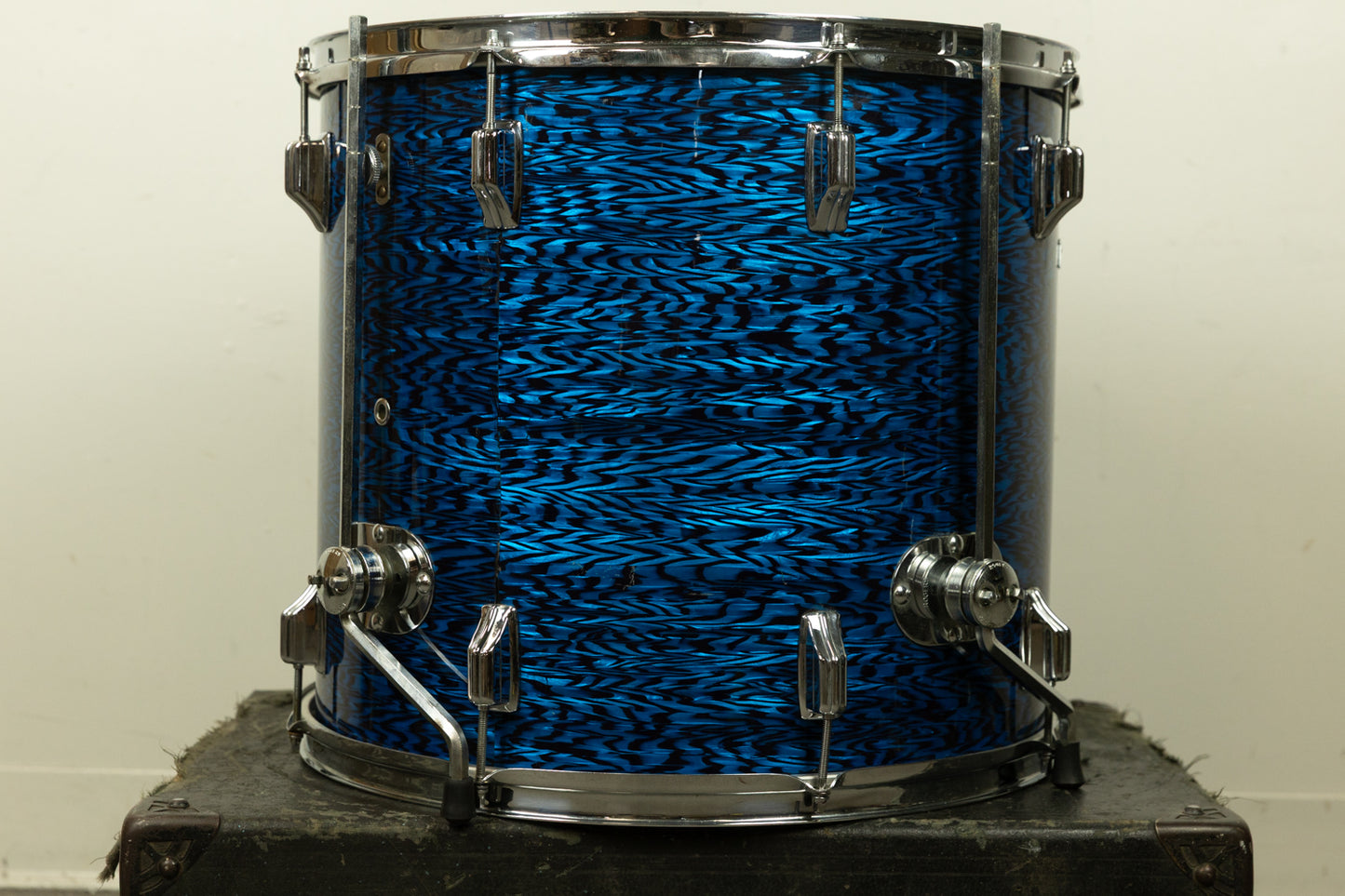 1960s Rogers 16x18 Blue Onyx Pearl Floor Tom