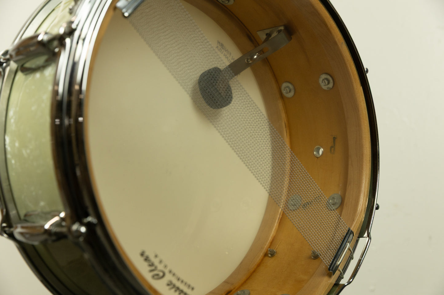 1965 Slingerland 5x14 White Marine Pearl Hollywood Ace Snare Drum