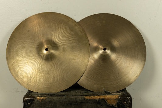 1960s Zildjian 15 A Hi Hat Cymbals 901g 961g