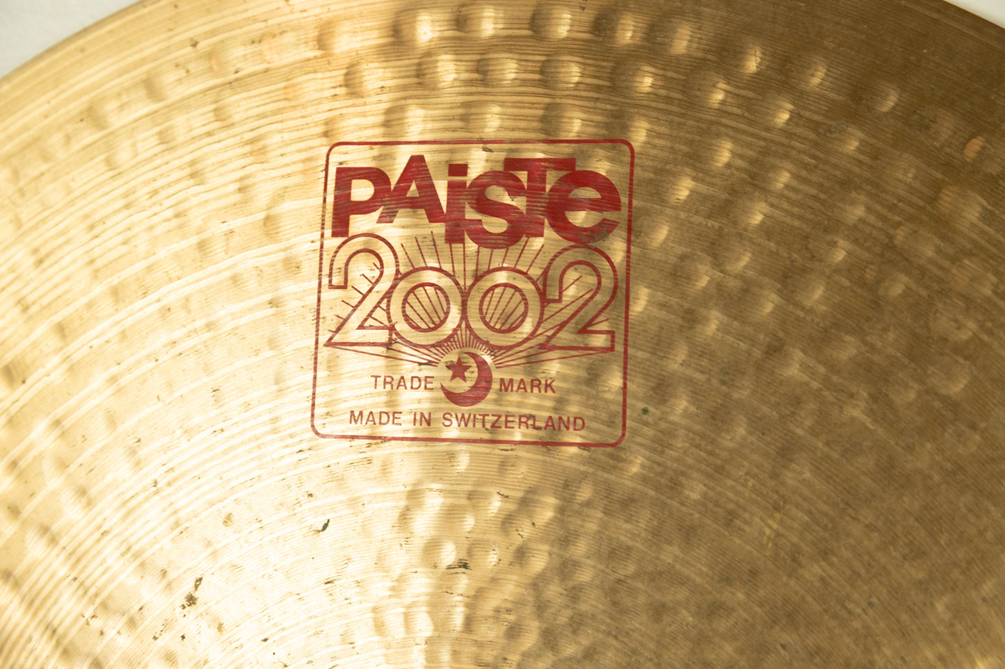 Paiste 22" 2002 Heavy Ride Cymbal 3668g