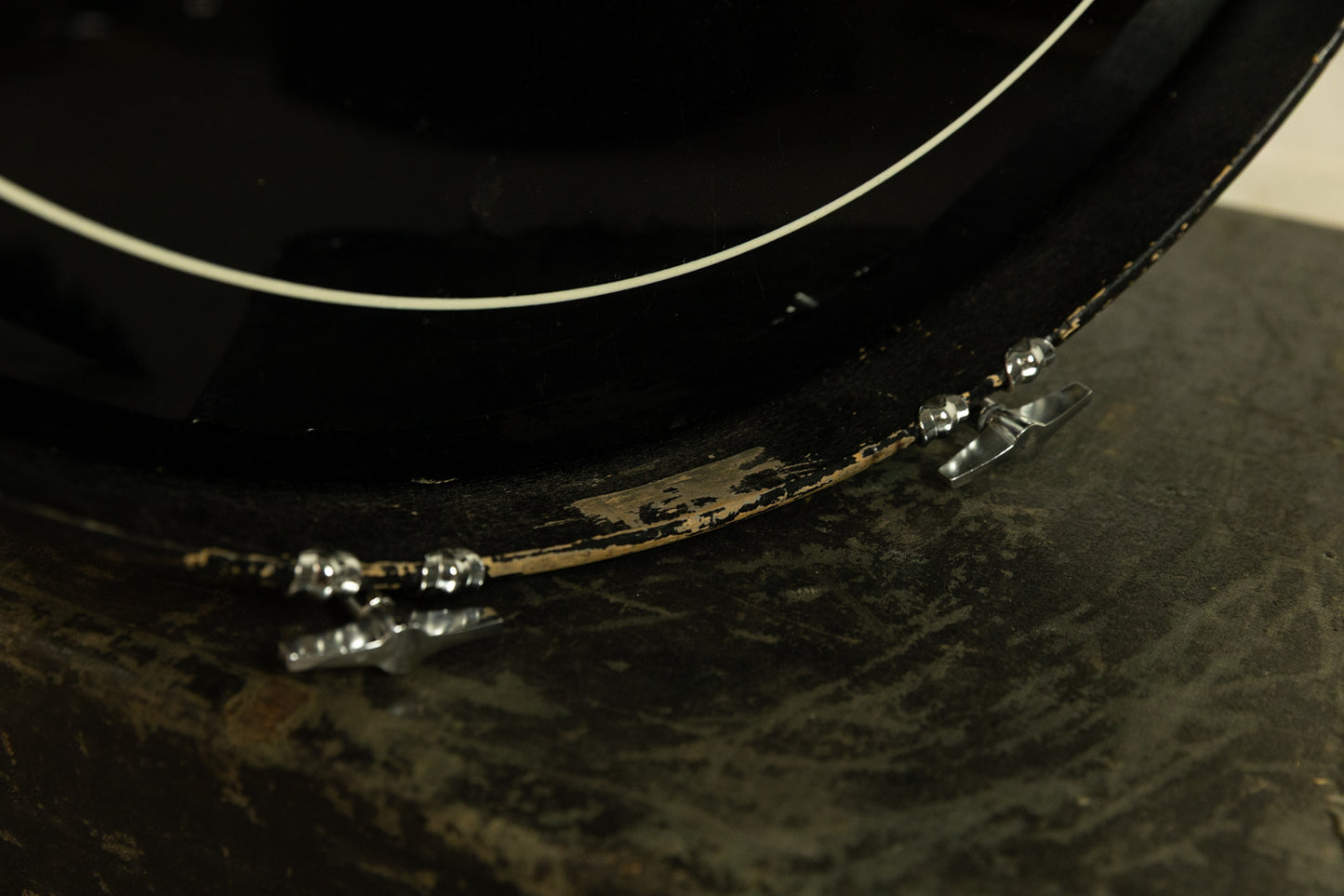 Vintage Ludwig 14x22 Standard White Astro Bass Drum