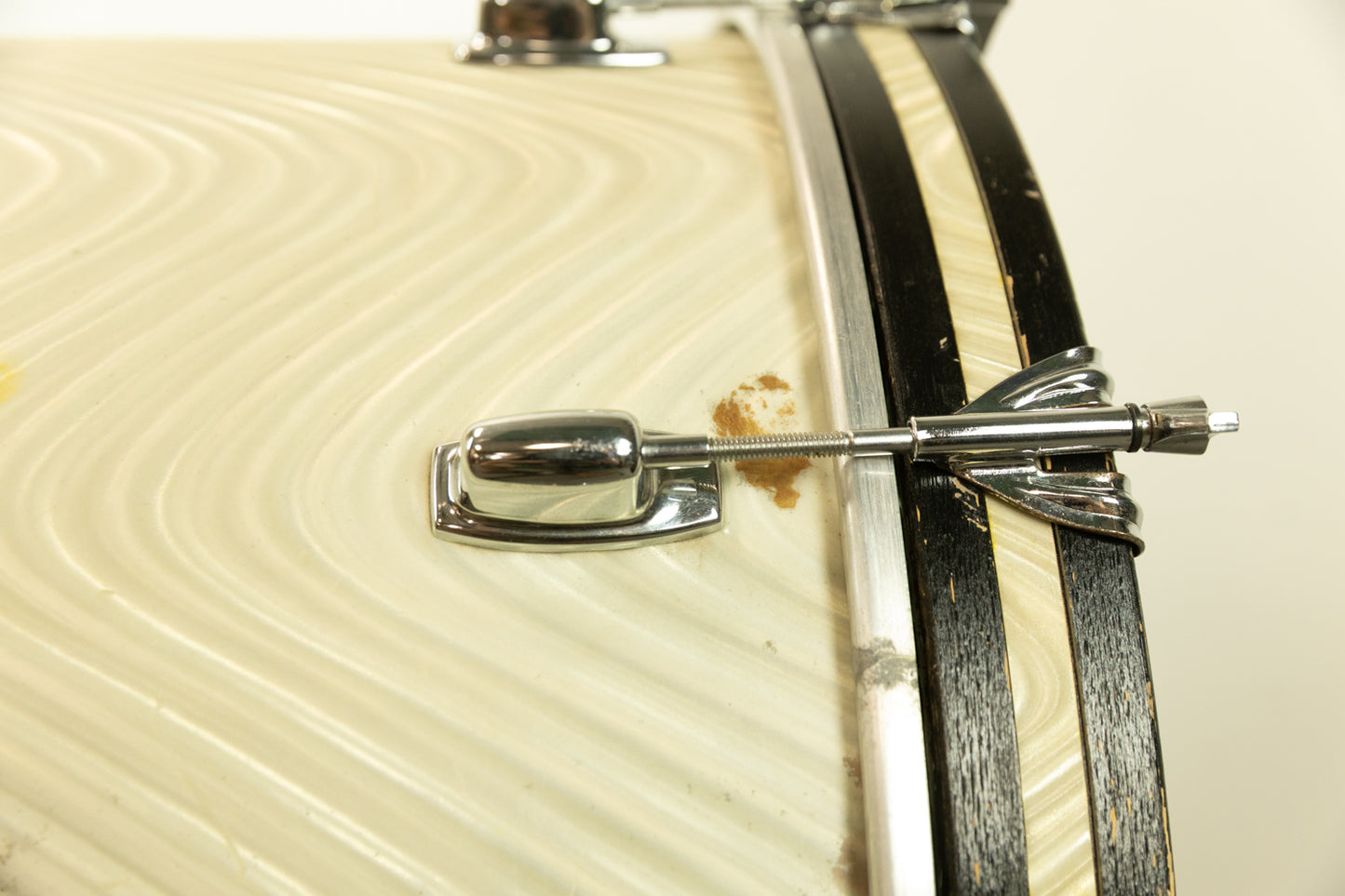 Vintage Ludwig 14x22 Standard White Astro Bass Drum