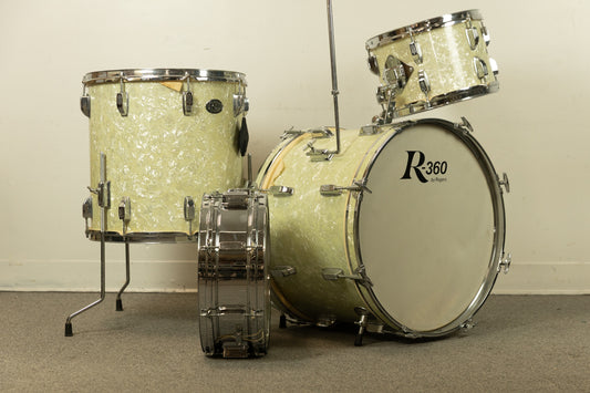 Vintage Rogers R-360 "Rock Solid" Marine Pearl Drum Set