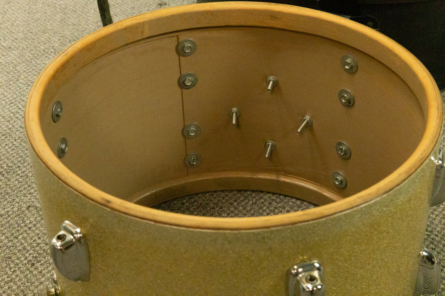 1970s Slingerland 9x13 Silver Sparkle Pearl Tom