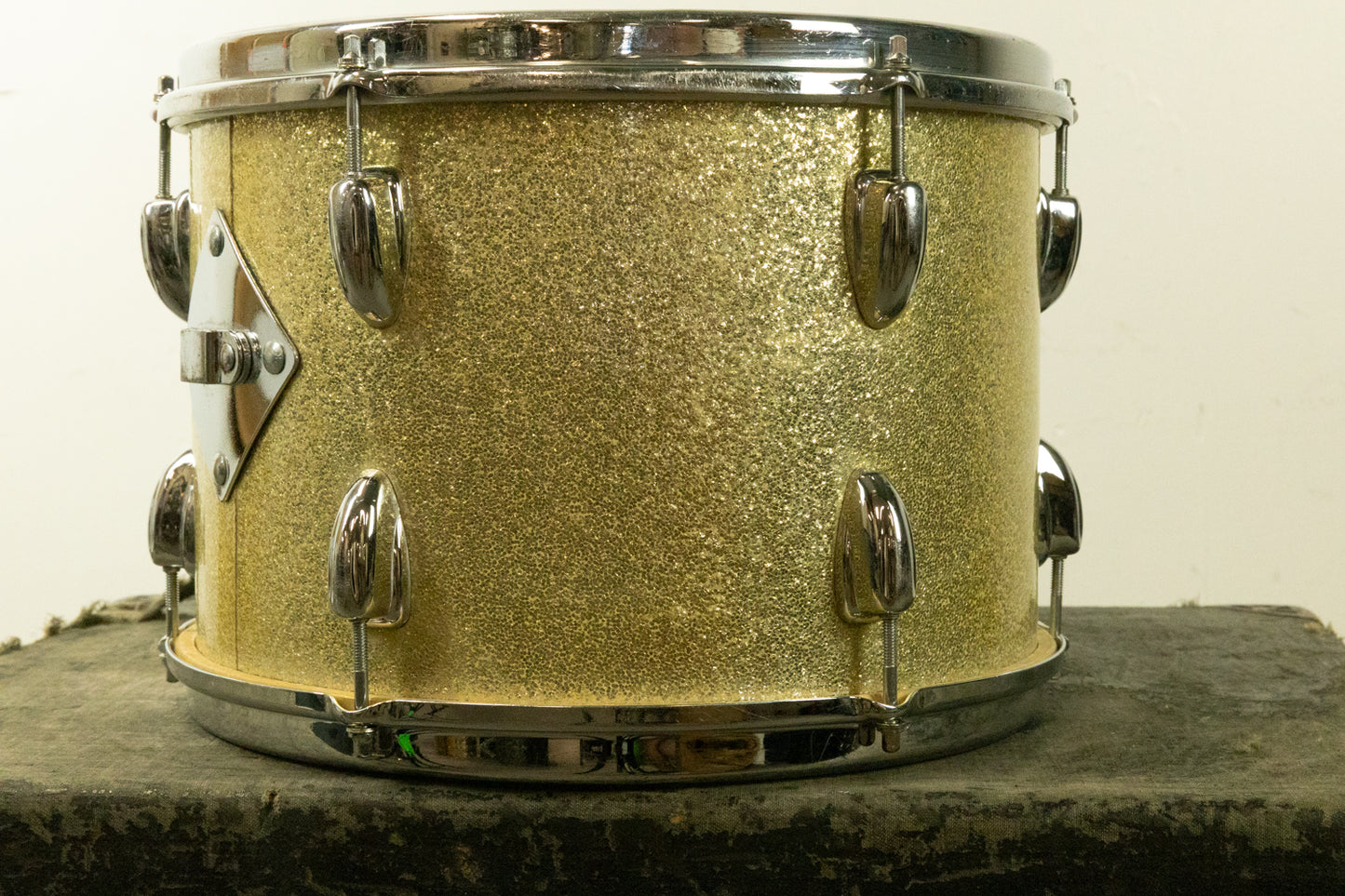 1970s Slingerland 9x13 Silver Sparkle Pearl Tom