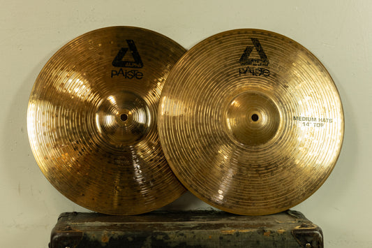 Paiste 14" Alpha Medium Hi Hat Cymbals 846g 1438g