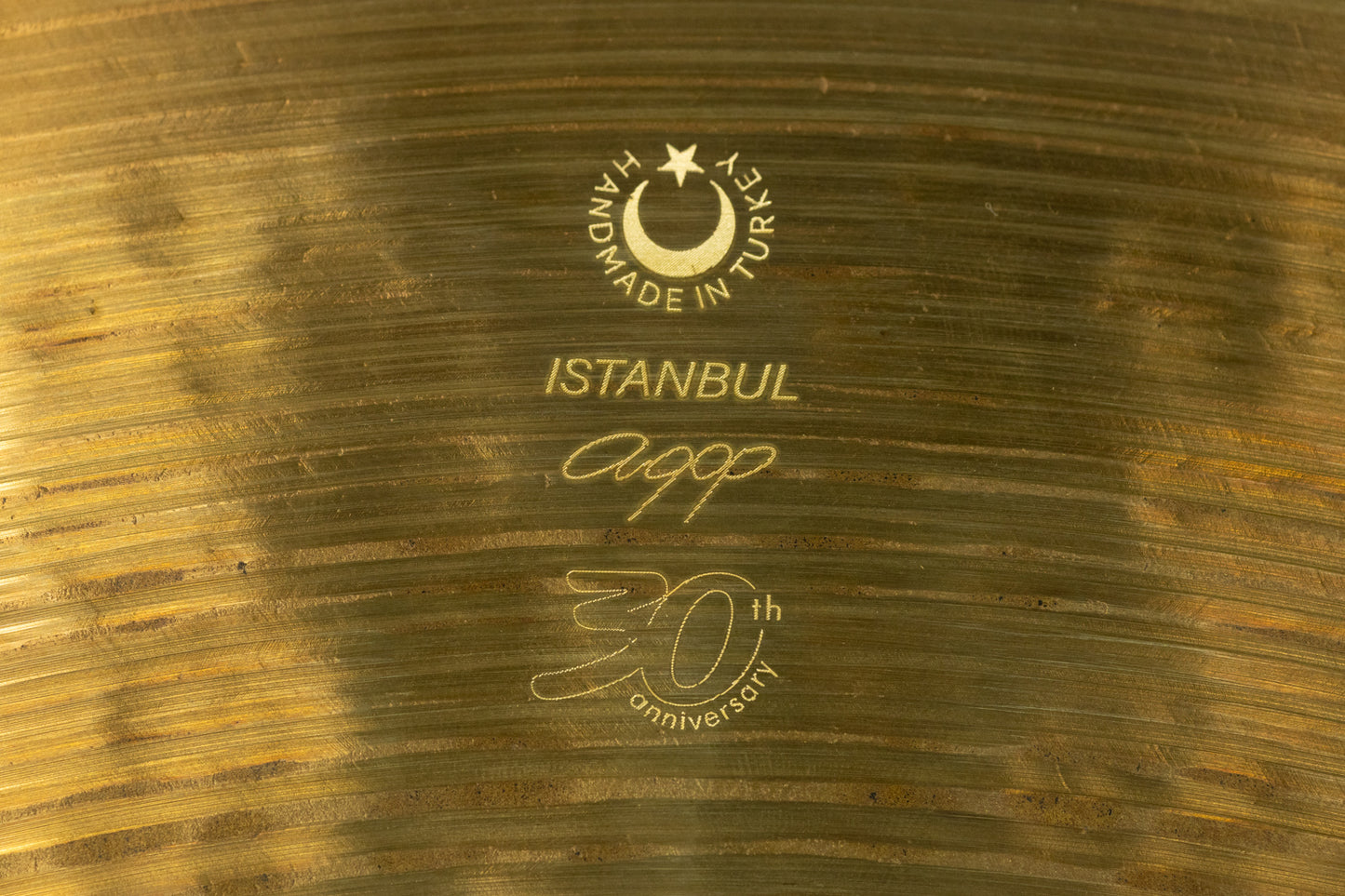 Istanbul Agop 22" 30th Anniversary Thin Ride Cymbal 2206g