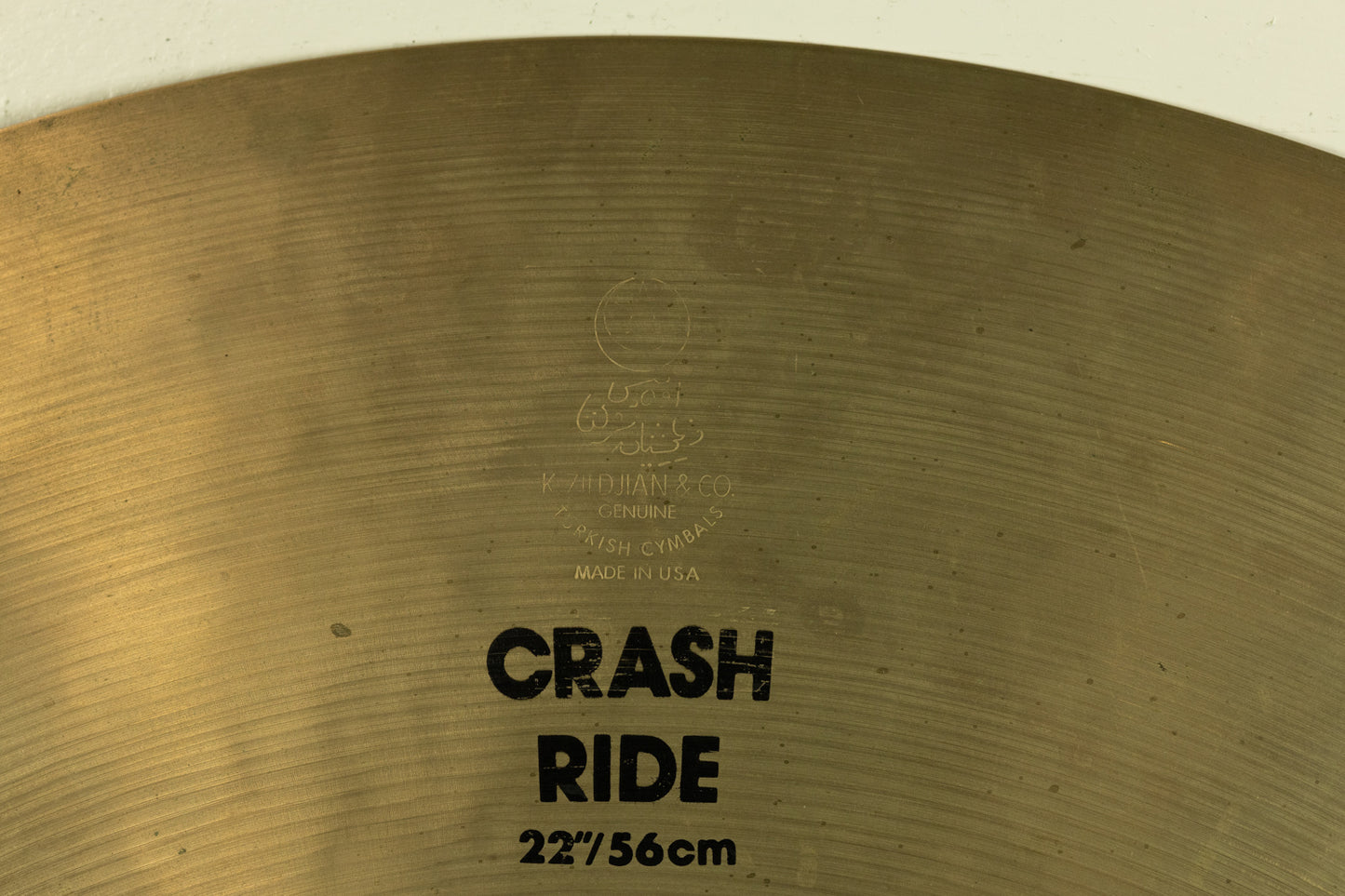 1980s Zildjian 22" EAK Crash Ride Cymbal 2824g