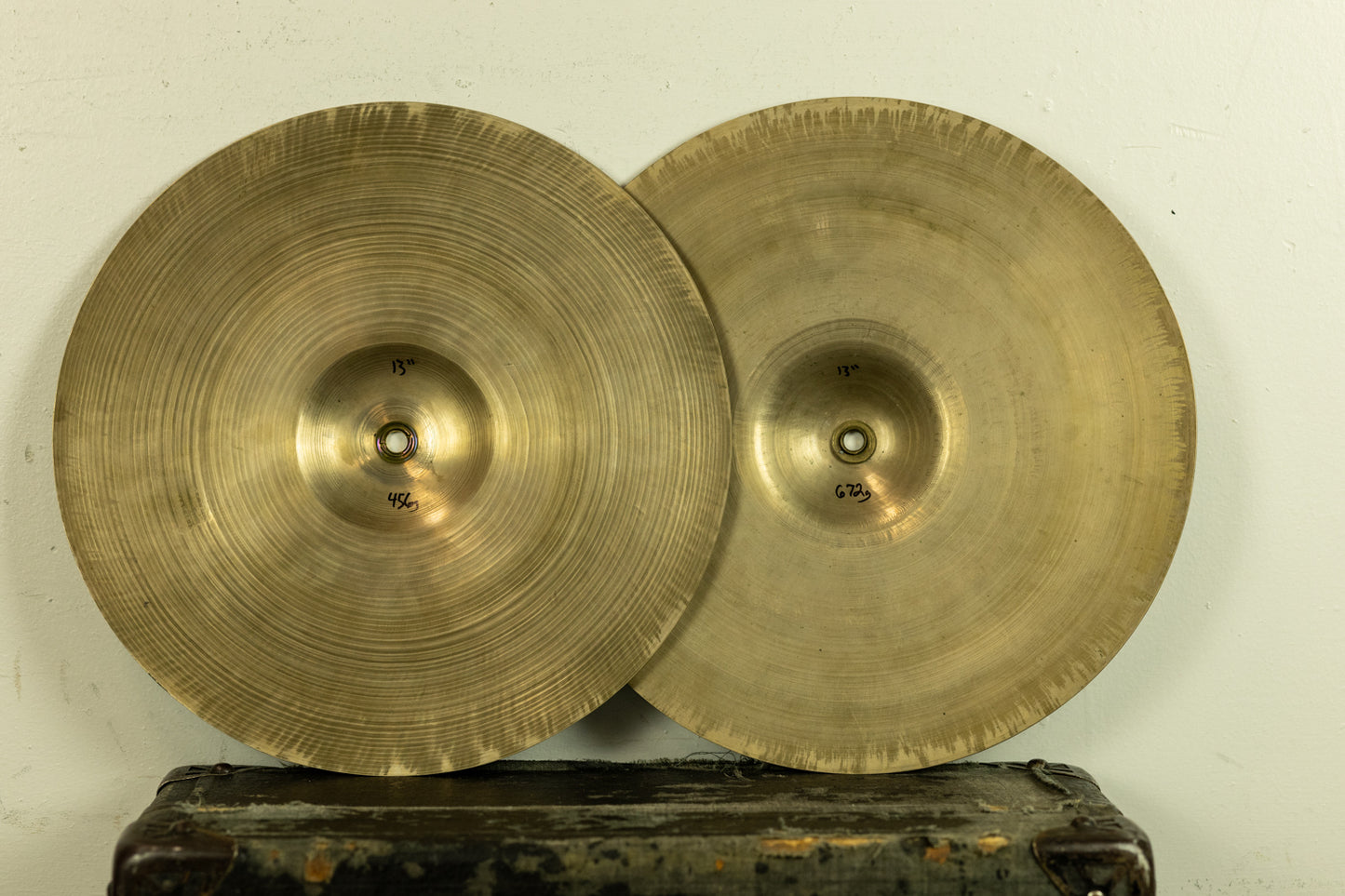 1930s Zenjian 13" Hi Hat Cymbals 456g 672g