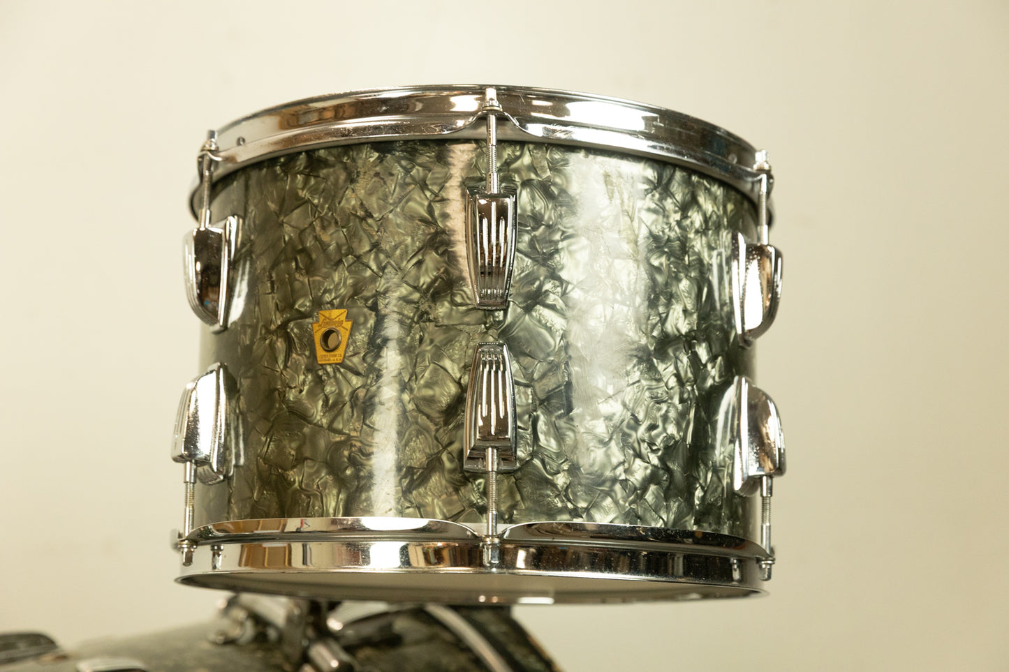 1960s Ludwig Pre-Serial Black Diamond Pearl Super Classic Drum Set