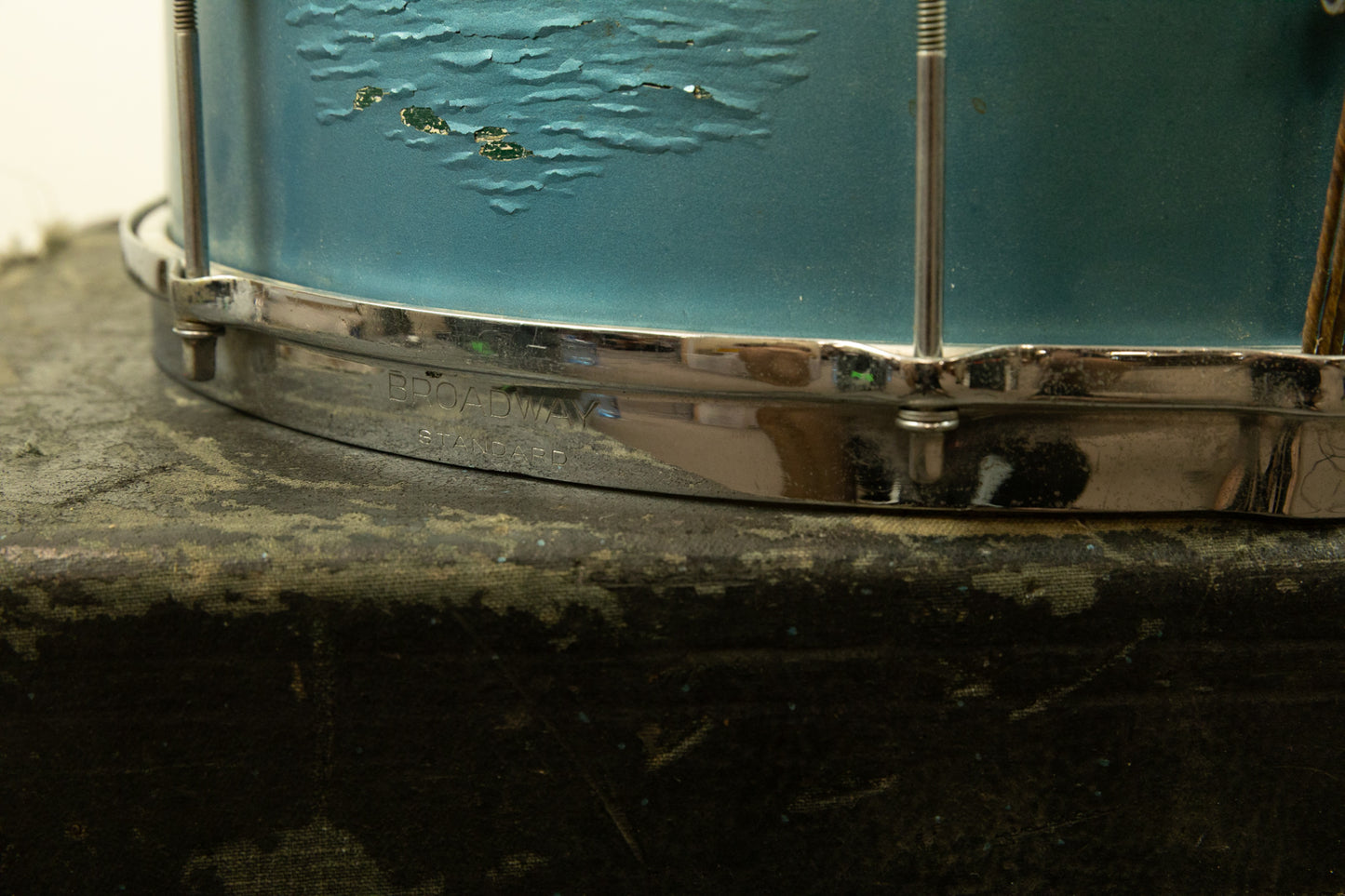 1940s Leedy 9x15 "Pelham Blue" Broadway Standard Snare Drum