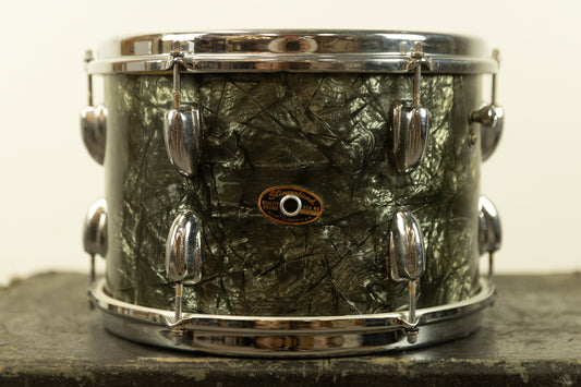 1960s Slingerland 8x12 Black Diamond Pearl Tom