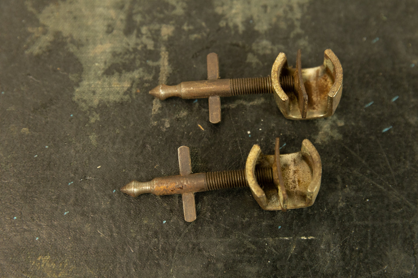 1930s 1940s Ludwig Bass Drum Spurs Lot #T5