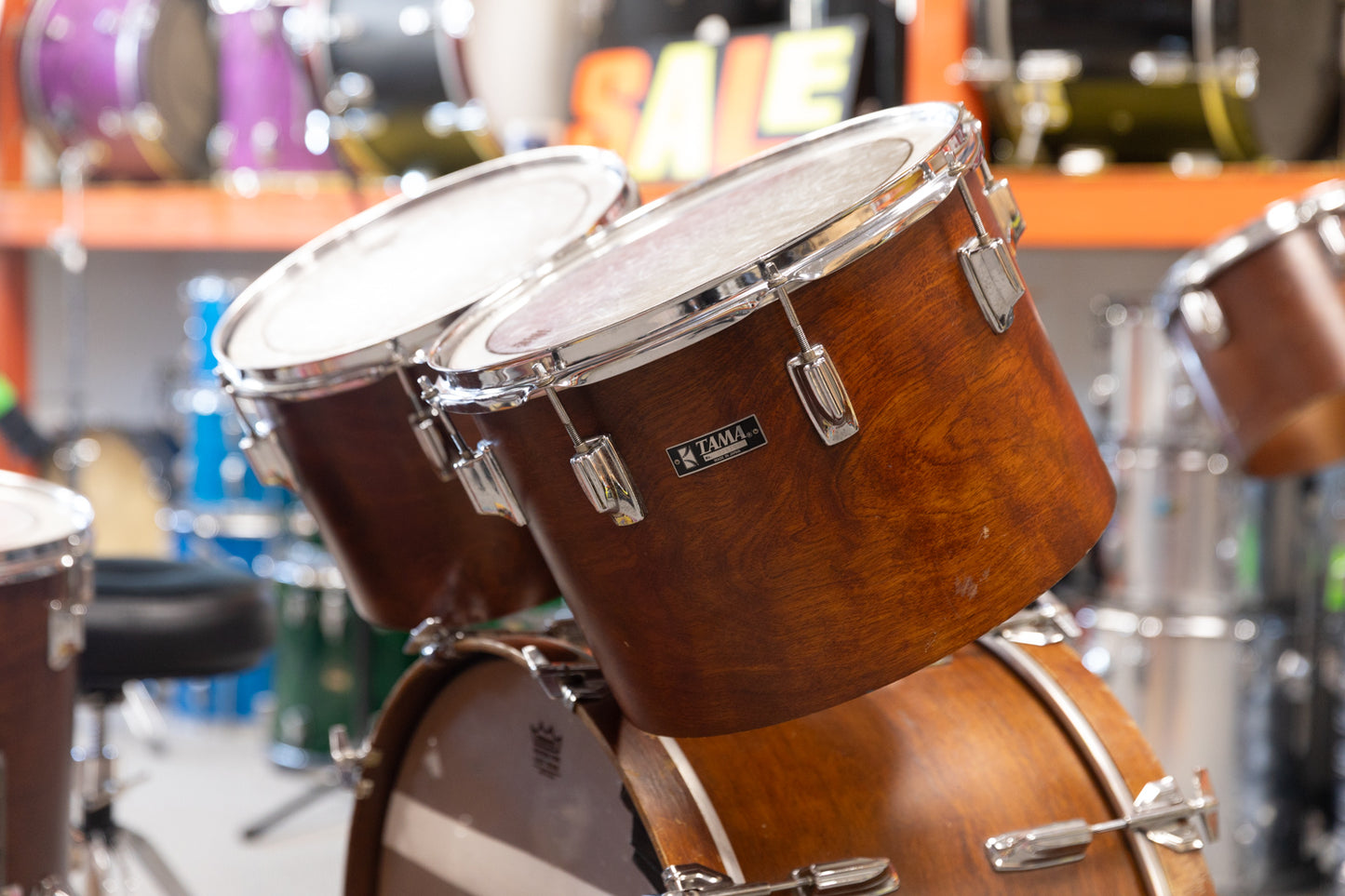 1970s Tama Superstar Custom Mahogany "Saturn" Drum Set