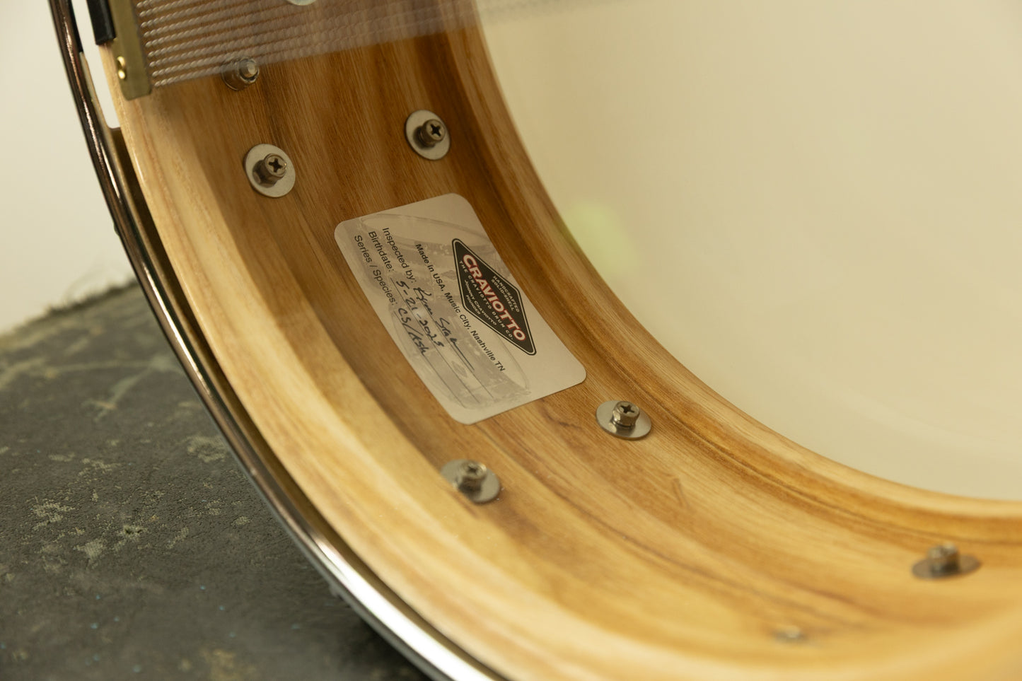 Craviotto 5.5x14 Ash Snare Drum