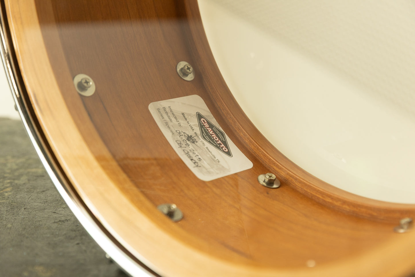 Craviotto 6.5x14 Cherry Snare Drum