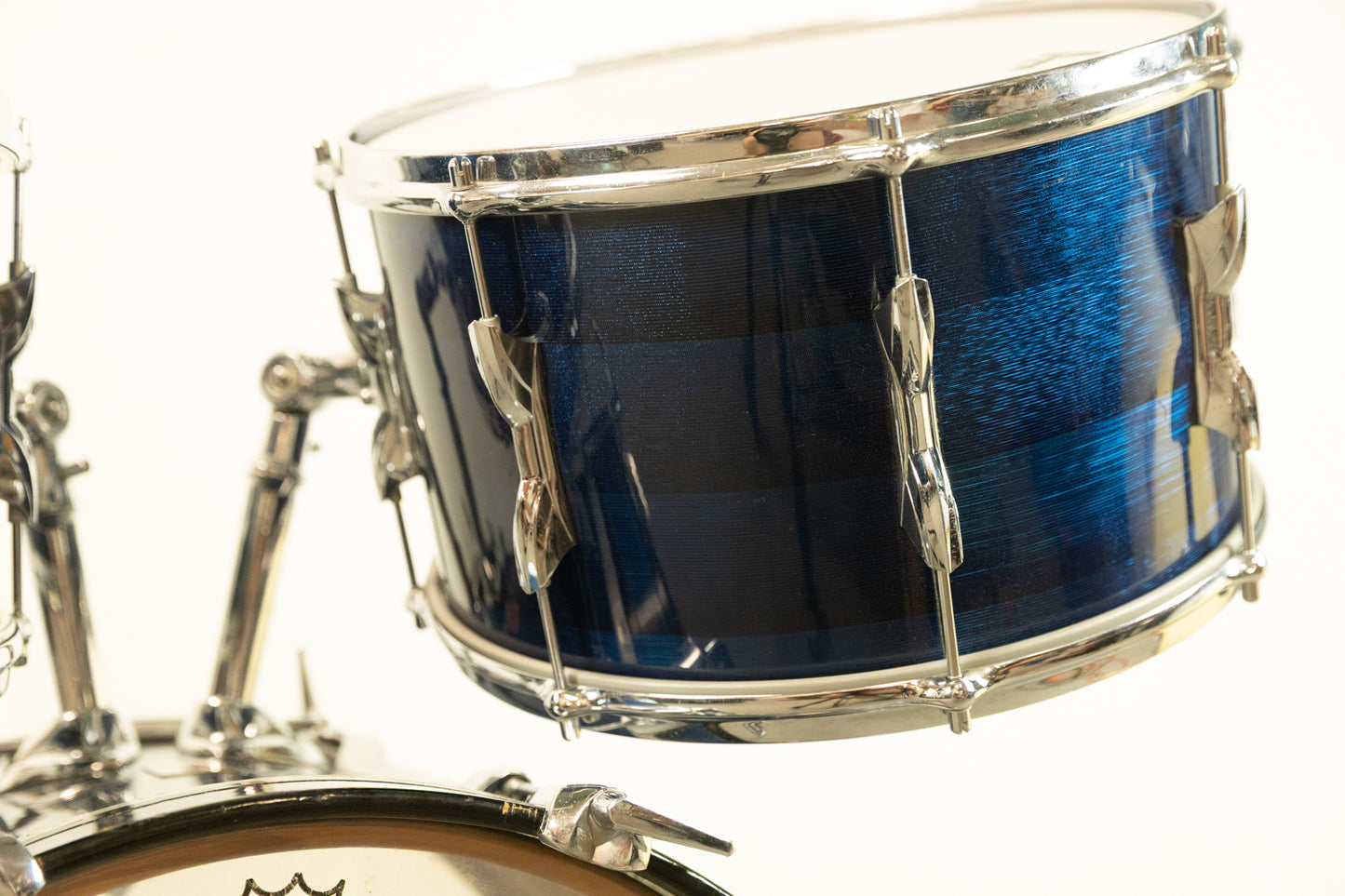 1970s Premier Blue Shimmer "Four Piece" Drum Set