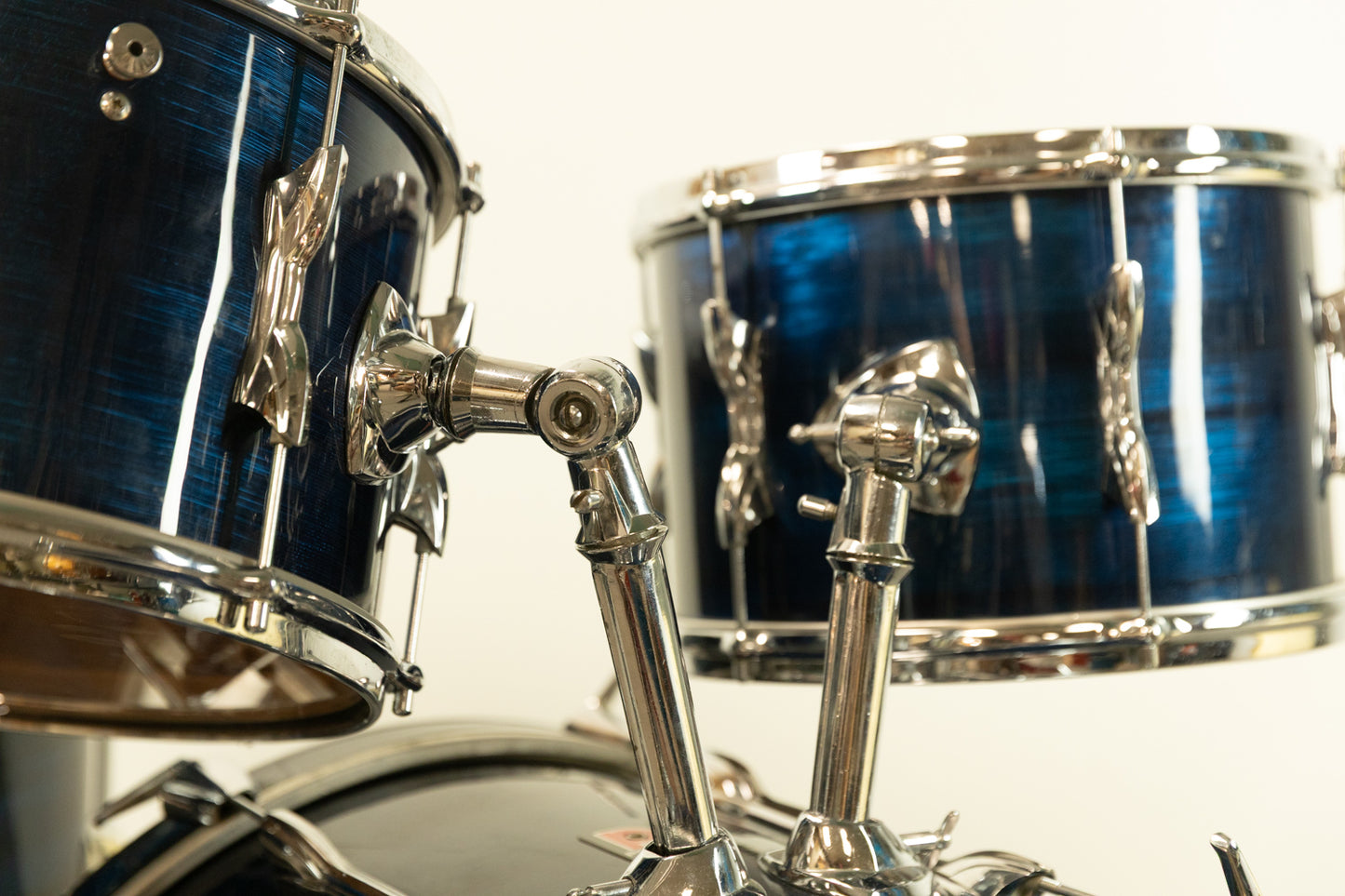 1970s Premier Blue Shimmer "Four Piece" Drum Set