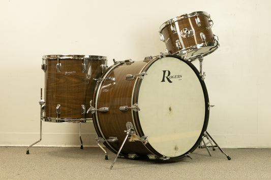 1970s Rogers New Mahogany 14x24 9x13 and 16x16 Drum Set
