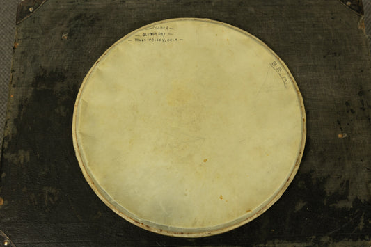Vintage 14" Calfskin Amrawco Snare Drum Head