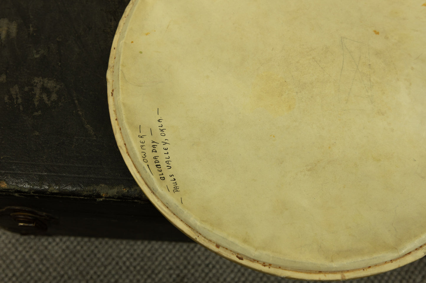 Vintage 14" Calfskin Amrawco Snare Drum Head