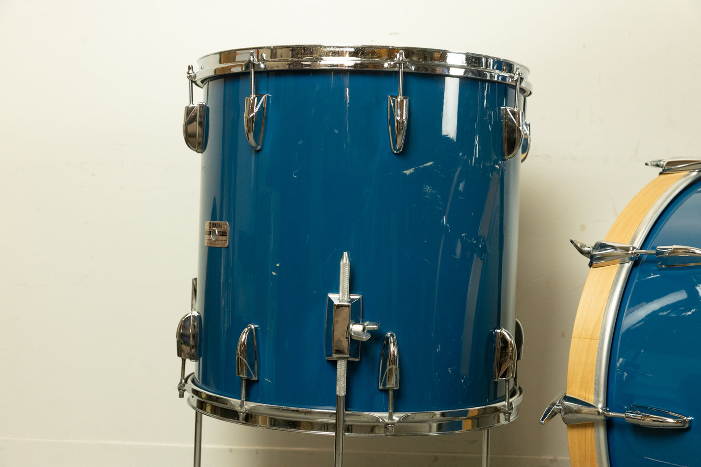 Vintage Yamaha 8000 Cobalt Blue Drum Set
