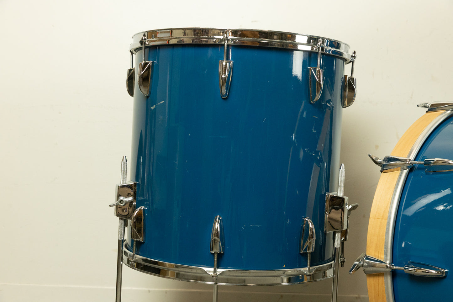 Vintage Yamaha 8000 Cobalt Blue Drum Set