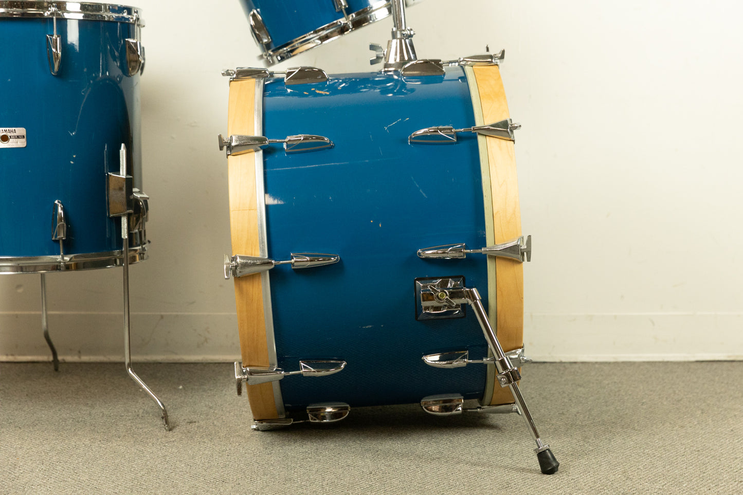 Vintage Yamaha 8000 Cobalt Blue Drum Set