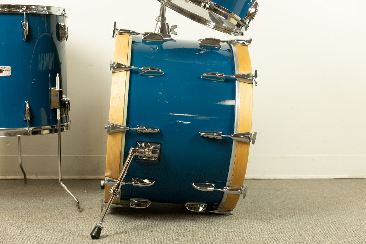 Vintage Yamaha 8000 Cobalt Blue Drum Set
