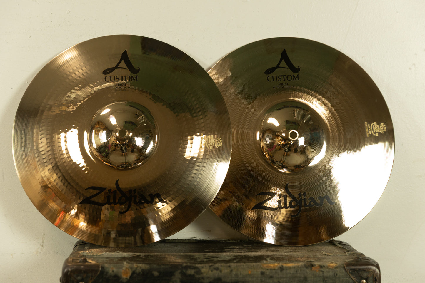 Zildjian 14" A Custom Hi Hat Cymbals 1024g 1173g