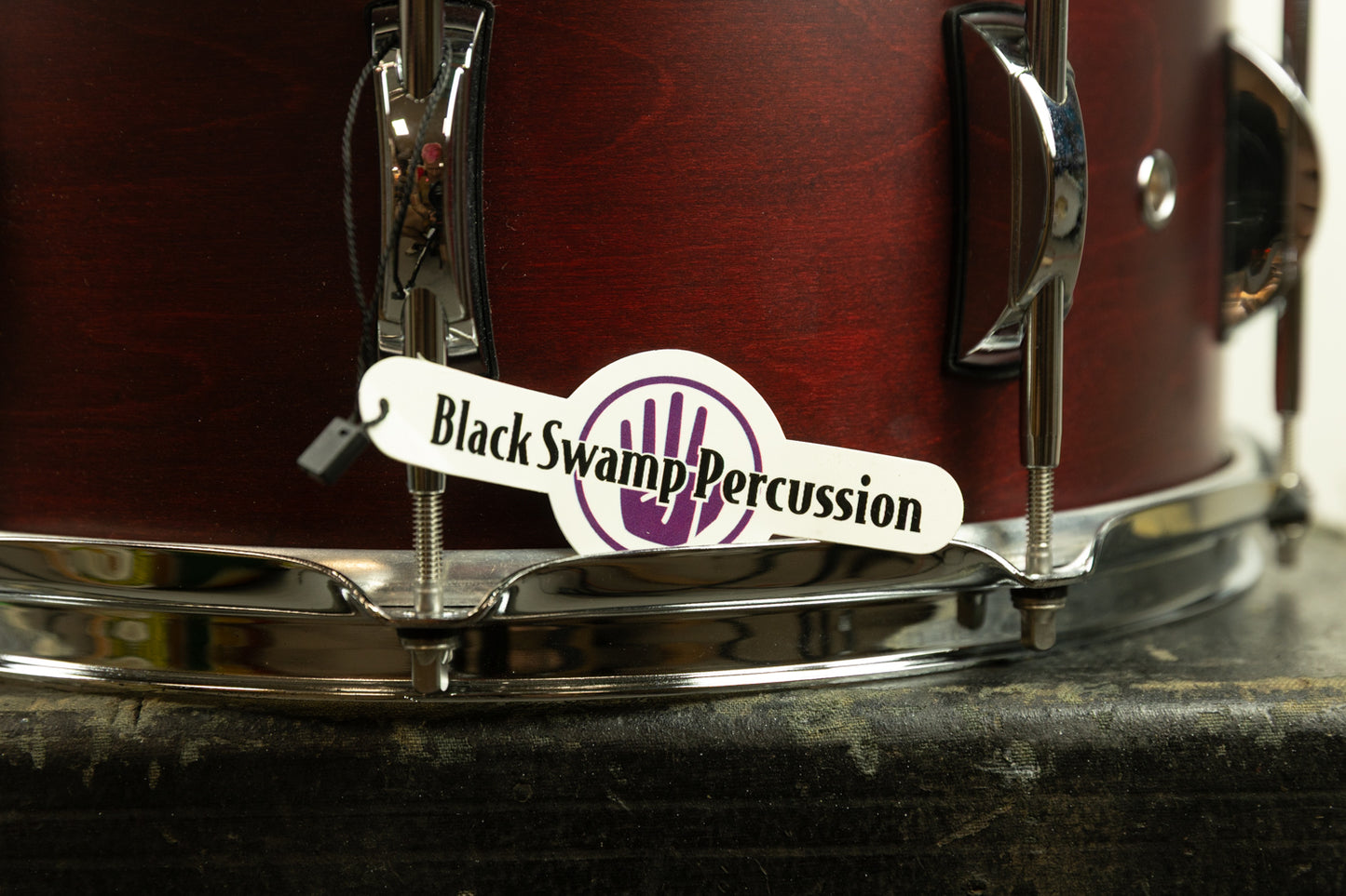 Black Swamp Percussion 6.5x14 Concert Maple Snare Drum Matte Cherry Rosewood