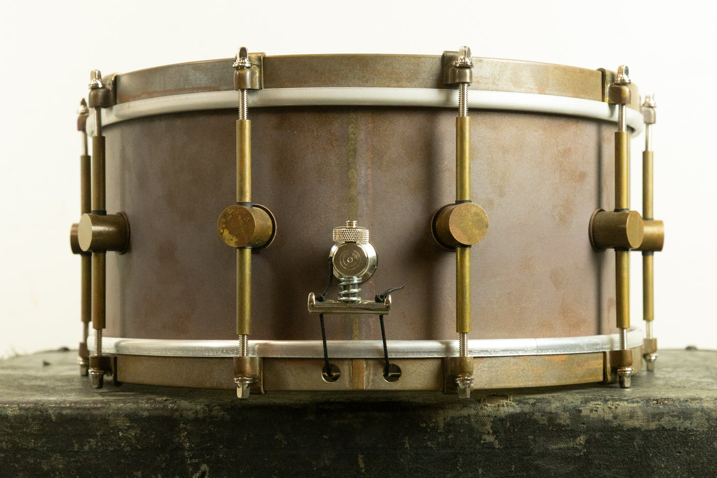 A&F Drum Company 6.5x14 Raw Brass Snare Drum
