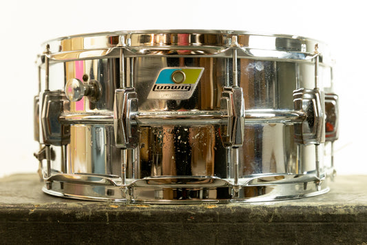 1970s Ludwig 6.5x14 LM402 Supraphonic Snare Drum