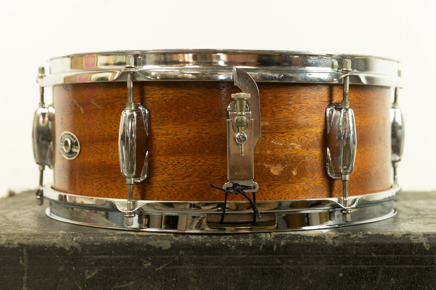 1970s Slingerland 5x14 Natural Mahogany Student Snare Drum