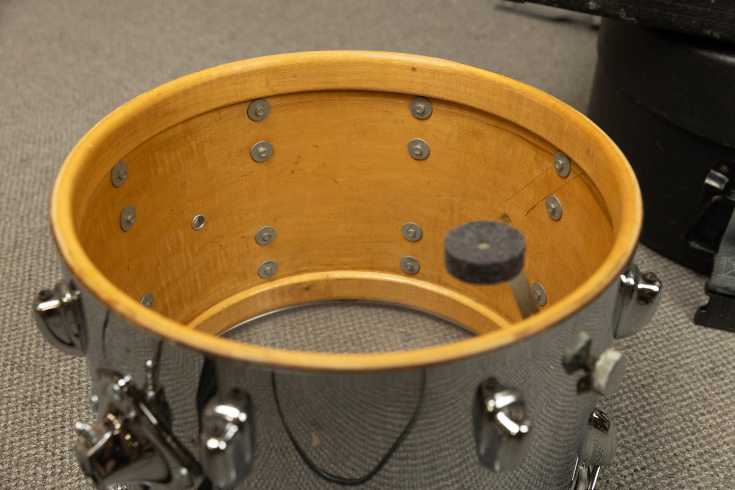 1970s Slingerland 10x14 Chrome Over Wood Tom
