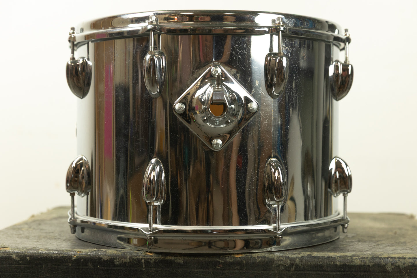 1970s Slingerland 10x14 Chrome Over Wood Tom