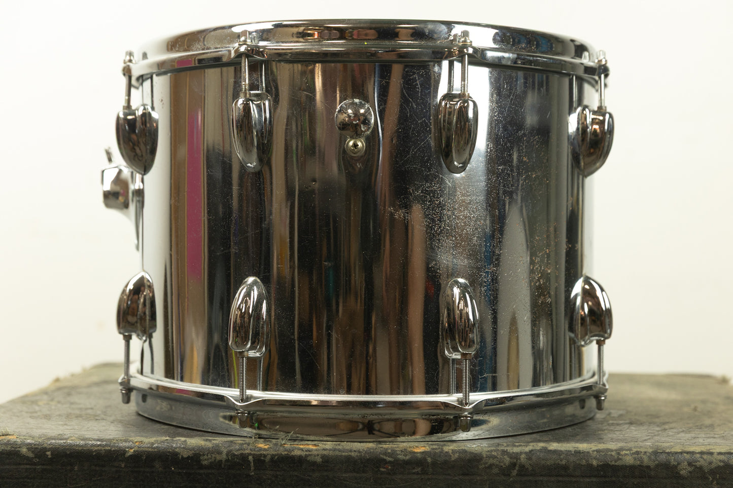 1970s Slingerland 10x14 Chrome Over Wood Tom